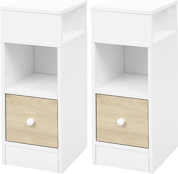 EUGAD Nachttisch (2-St), mit 2 offenen günstig online kaufen