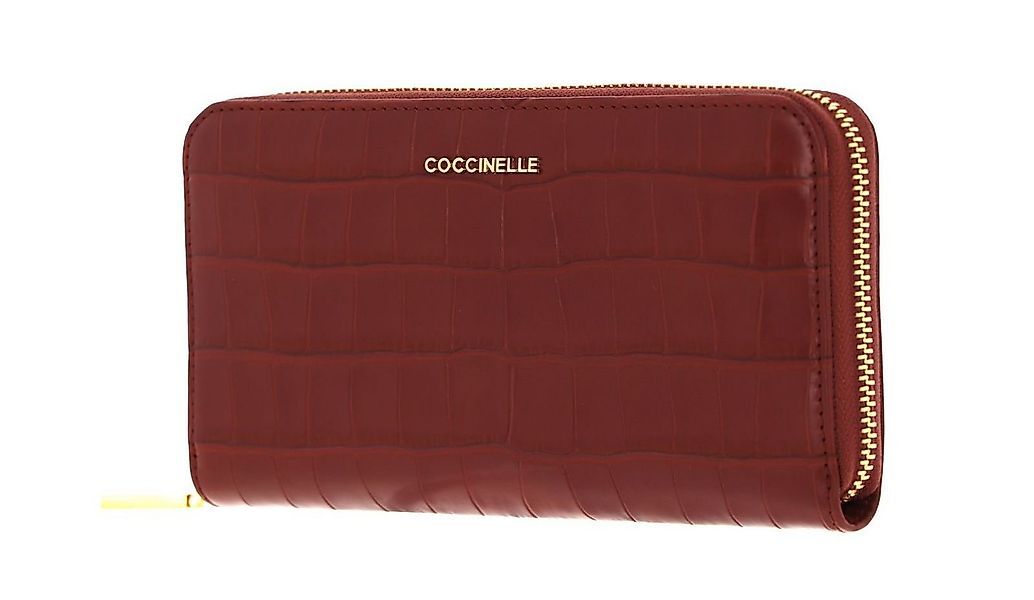 COCCINELLE Geldbörse Metallic Croco Shiny Soft, aus echtem Rindsleder günstig online kaufen