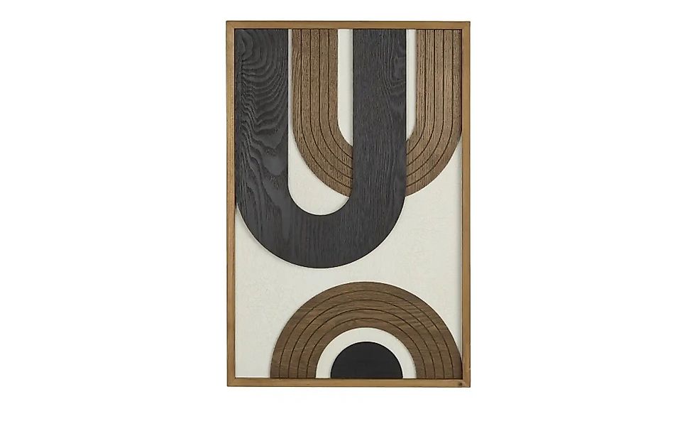 HOME STORY Wandbild   ¦ holzfarben ¦ MDF,Massivholz ¦ Maße (cm): B: 40 H: 2 günstig online kaufen