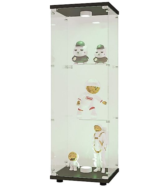 FUROKOY Glasvitrine Standvitrine, Modern Glas Vitrinenschrank günstig online kaufen