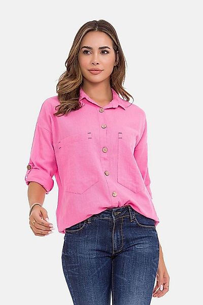 Cipo & Baxx Hemdbluse Hemdbluse (1-tlg) mit Kontrastnähten, WH132 günstig online kaufen