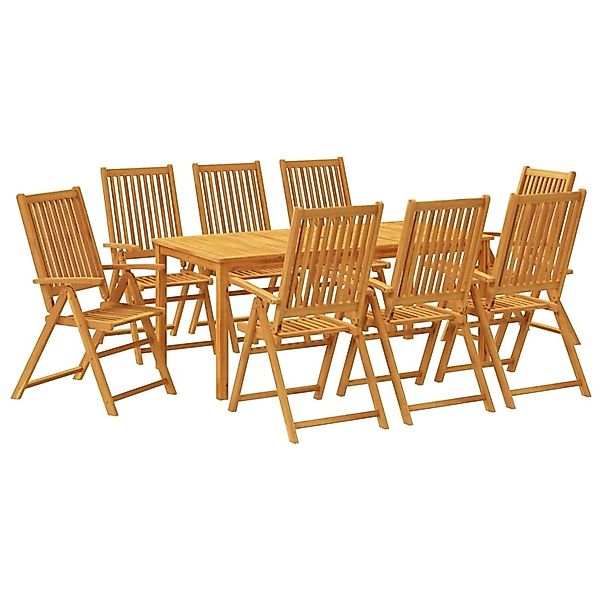 vidaXL 9-Tlg Garten-Essgruppe Massivholz Akazie 3295259 günstig online kaufen