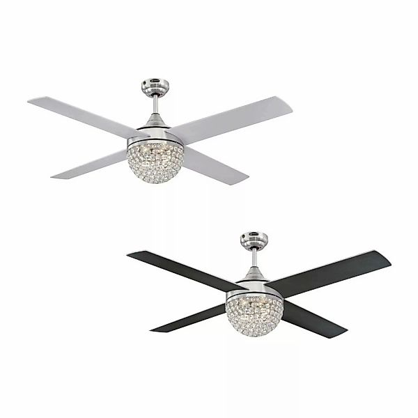 WESTINGHOUSE Deckenventilator Kelcie Nickel 132 cm mit Beleuchtung und Fern günstig online kaufen