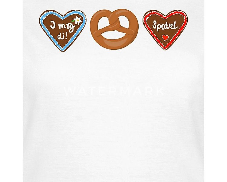 Spreadshirt T-Shirt I Mog Di Lebkuchenherz Volksfest Tracht Frauen T-Shirt günstig online kaufen