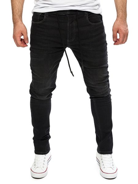 Yazubi Slim-fit-Jeans Herren Sweathose in Jeansoptik günstig online kaufen