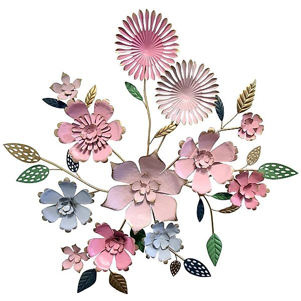 abc HOME Wanddekoobjekt, Wanddeko Blumen, Metall, günstig online kaufen