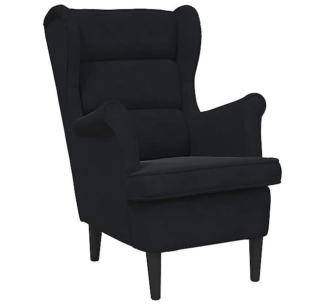 furnicato Sessel Stilvoller Samt Schwarz 71 x 92 x 91 cm (1-St) günstig online kaufen