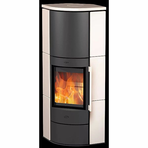 Fireplace Adelaide Kaminofen Keramik Schwarz 6 kW günstig online kaufen