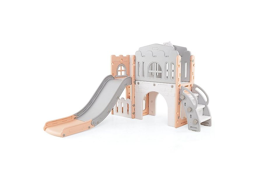 COSTWAY Rutsche, 9 in 1 Kinderrutsche mit Klettergerüst und Tunnel günstig online kaufen