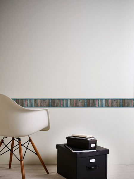 Bricoflor Holz Bordüre im Vintage Stil Tapeten Bordüre in Holzoptik für Küc günstig online kaufen