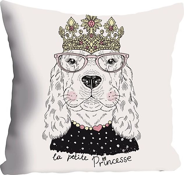 queence Dekokissen »»Hund««, Kissenhülle ohne Füllung, 1 Stück günstig online kaufen