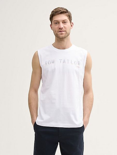 TOM TAILOR Tanktop Tanktop mit Logo-Print günstig online kaufen