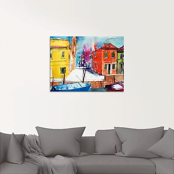 Artland Glasbild "Venedig, Burano, Fondamenta del Pizzo", Italien, (1 St.), günstig online kaufen