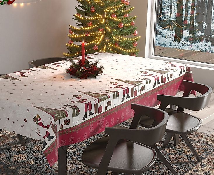 Beautex Tischdecke Wachstuchtischdecke abwischbar Tischdecke RUND günstig online kaufen