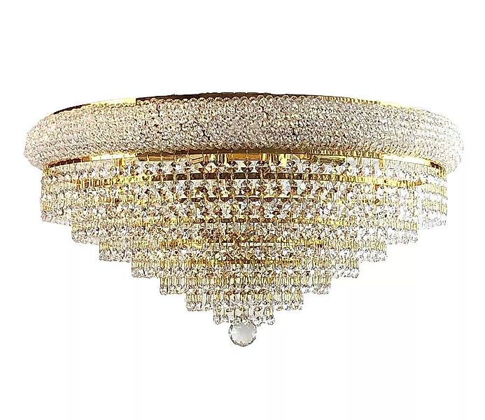 PGA-Lights Deckenleuchte Kristall Deckenleuchte Granada Gold günstig online kaufen