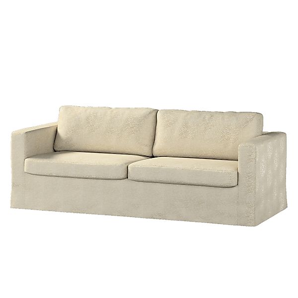 Bezug für Karlstad 3-Sitzer Sofa nicht ausklappbar, lang, beige-golden, Bez günstig online kaufen