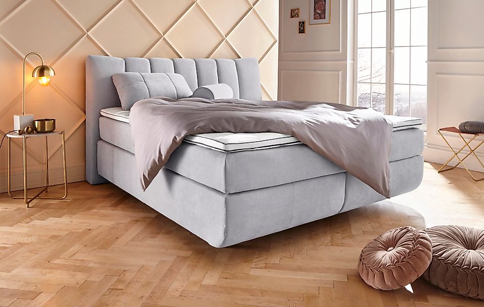 Leonique Boxspringbett "Océane", Bodenfrei- wirkt freischwebend, verschiede günstig online kaufen