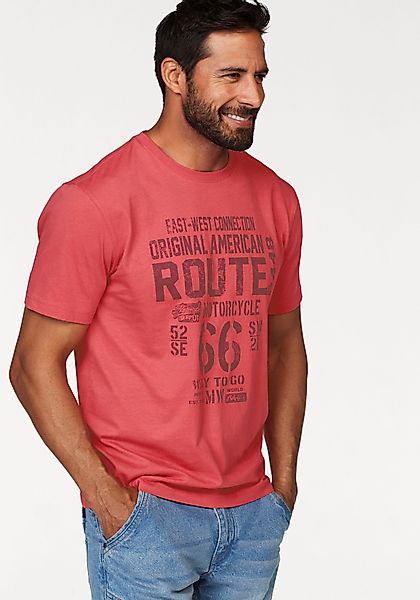 Man's World Rundhalsshirt kurzärmelig, lässige Passform, günstig online kaufen