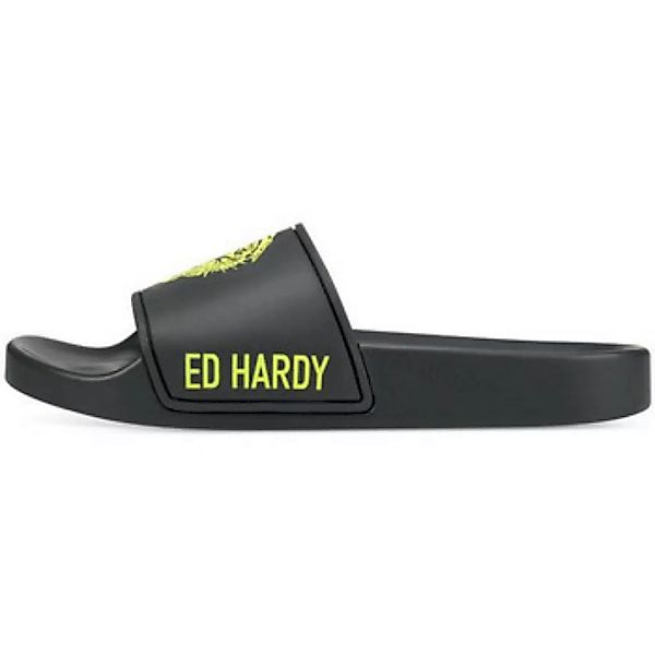 Ed Hardy  Zehentrenner Sexy beast sliders black-fluo yellow günstig online kaufen