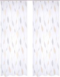 HOME WOHNIDEEN Vorhang "PAOLO" Kräuselband 2 Stk. tlg. 2er Pack Kräuselband günstig online kaufen