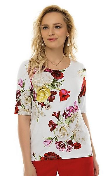 Passioni T-Shirt mit blumigem Muster günstig online kaufen