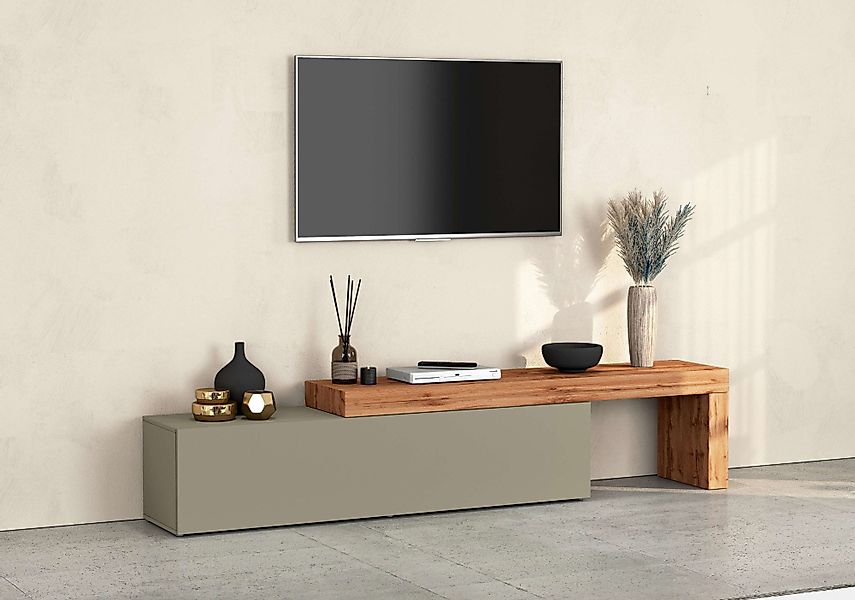 INOSIGN Lowboard "Chronos TV-Board, TV-Schrank", (1 St., Breite verstellbar günstig online kaufen