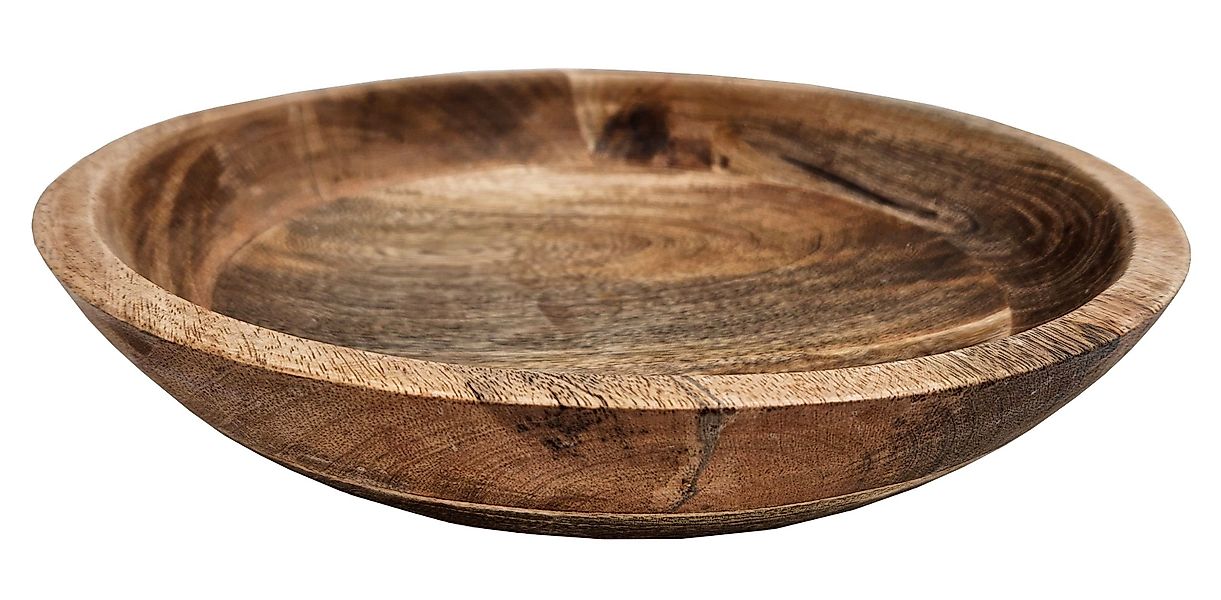Meinposten Dekoschale Holzschale Mangoholz rund Schale günstig online kaufen