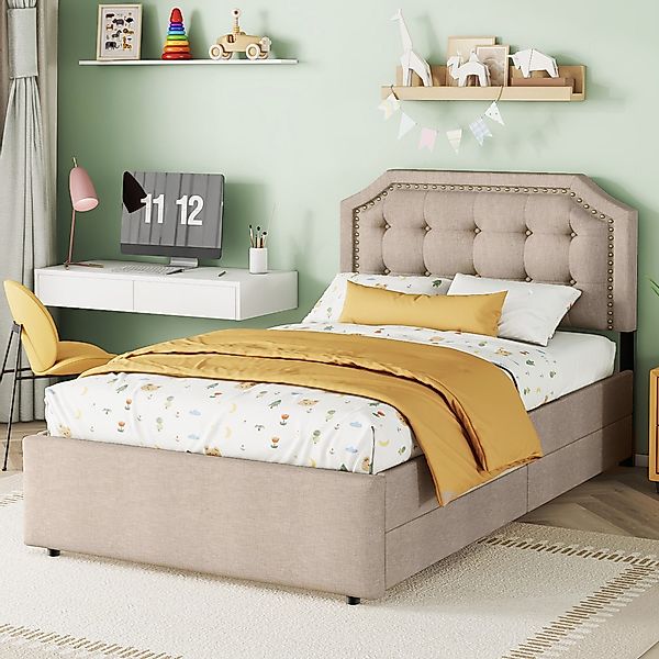 IDEASY Polsterbett 90x200 cm, Flachbett mit günstig online kaufen