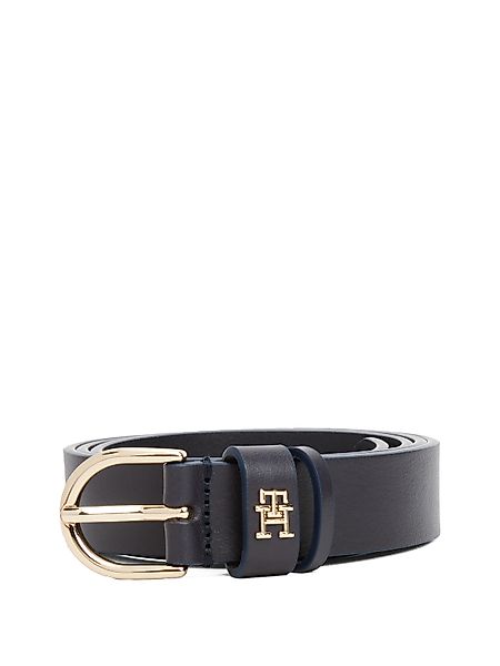 Tommy Hilfiger Ledergürtel "ESSENTIAL EFFORTLESS 2.5 GOLD" Logoemblem, weic günstig online kaufen