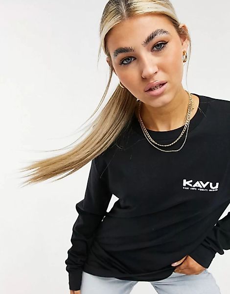 Kavu – Klear Above – Langärmliges Shirt in Schwarz günstig online kaufen