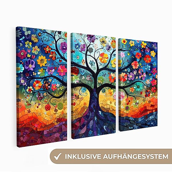 MuchoWow Leinwandbild Bunt - Baum des günstig online kaufen
