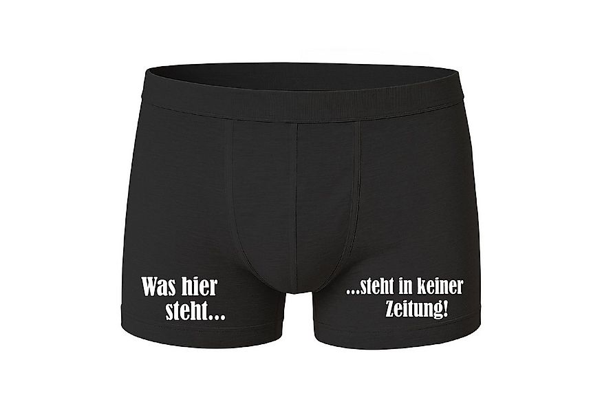 deinshirt Boxershorts Boxershorts Was hier steht... steht in keiner Zeitung günstig online kaufen
