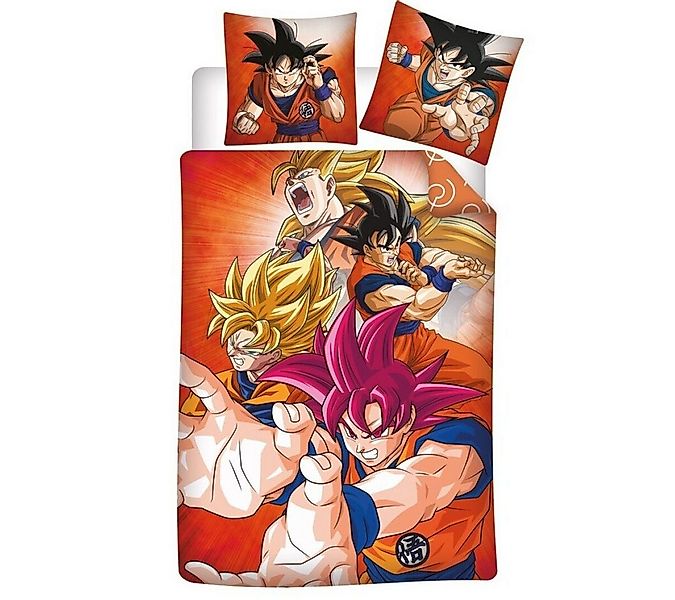 Dragon Ball Bettwäsche Dragonball Goku Kinder Bettwäsche Mikrofaser 2tlg Se günstig online kaufen