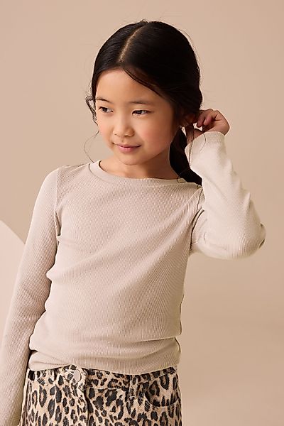 Next Langarmshirt Geripptes Langarmshirt (1-tlg) günstig online kaufen