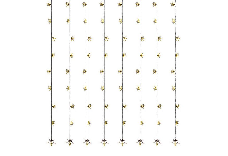 MARELIDA LED-Lichtervorhang LED Lichtervorhang Sterne 64 warmweiße LED 1,2m günstig online kaufen