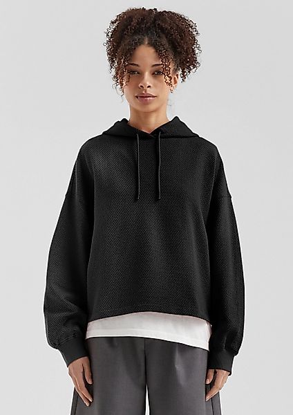 QS Sweatshirt Sweatshirt Sweatshirt mit Strukturmuster günstig online kaufen