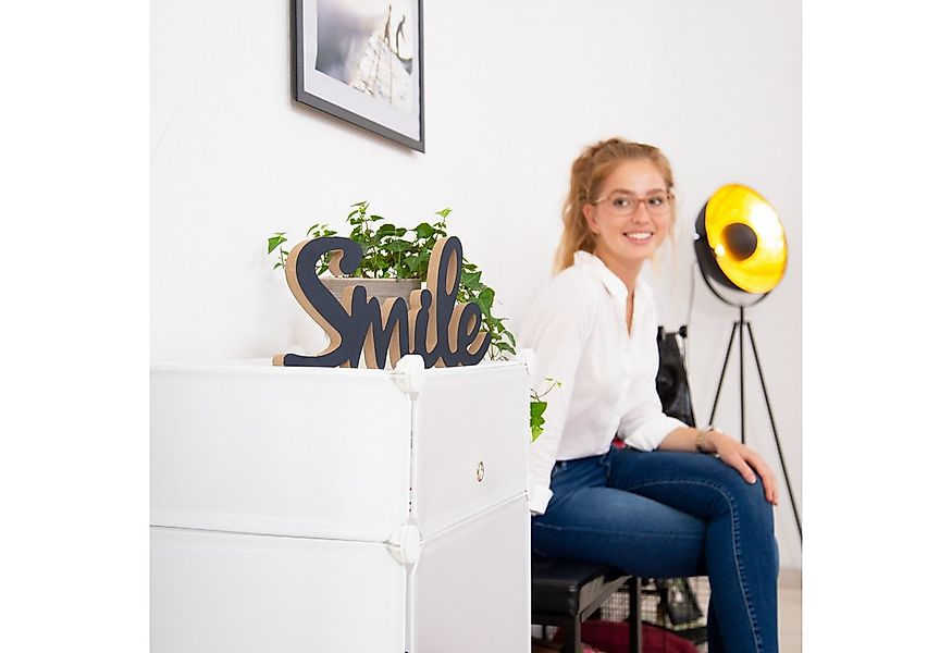 relaxdays Schuhregal Kunststoff mit 4 Fäch, transparent günstig online kaufen