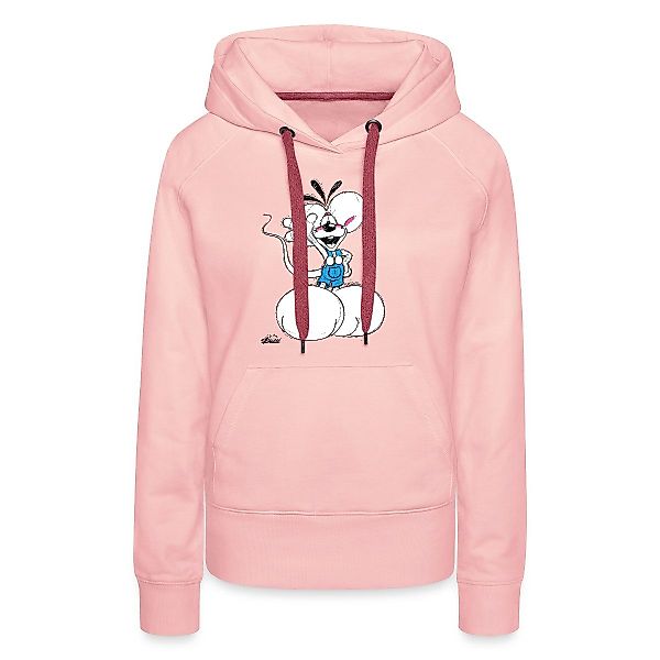 Spreadshirt Hoodie Diddl Diddlmaus Winkt Fröhlich günstig online kaufen