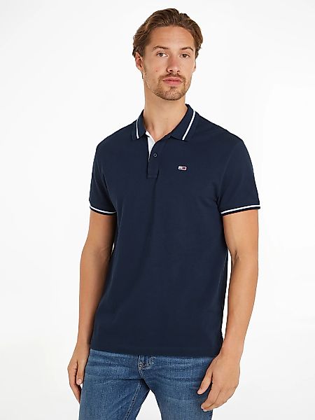 Tommy Jeans Poloshirt TJM REG TIPPING POLO mit Logostickerei günstig online kaufen