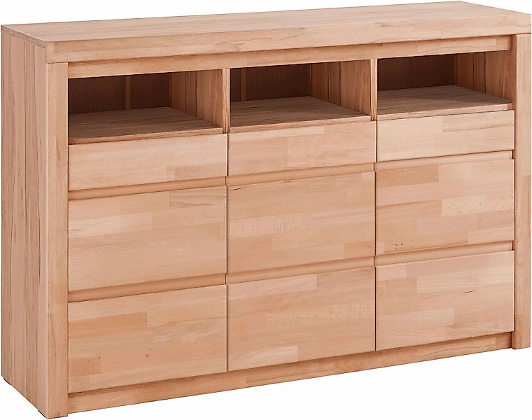 OTTO home Kommode "Silkeborg Fronten & Leisten aus Massivholz, Kospus aus M günstig online kaufen