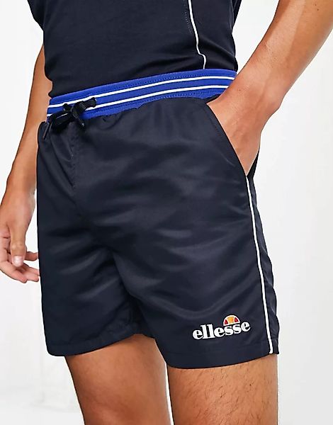 ellesse – Shorts in Navy mit Logo und elastischem Bund-Marineblau günstig online kaufen