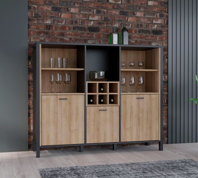 FORTE Highboard "High Rock" Breite ca. 139,4 cm günstig online kaufen