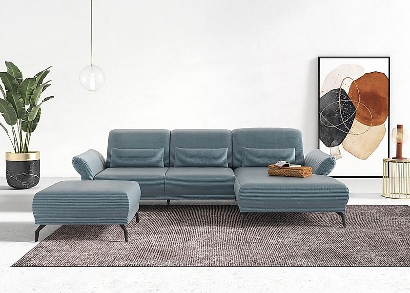 INOSIGN Ecksofa "Coco L-Form" Sitztiefen-, Arm- und Kopfteilverstellung, Co günstig online kaufen