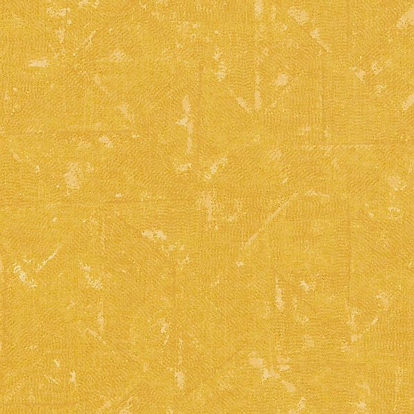 Bricoflor Gelbe Tapete mit Dreieck Muster Besondere Uni Tapete mit Vintage günstig online kaufen