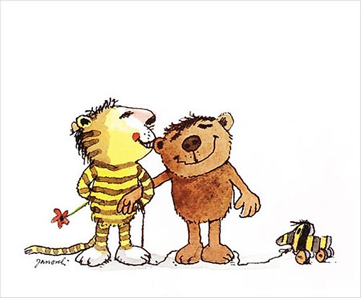 Kunstdruck Janosch - Kunstdruck - Bussi Tiger günstig online kaufen