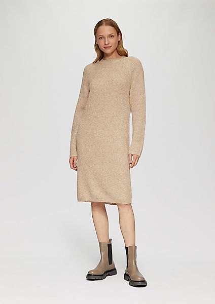 s.Oliver Shirtkleid Midi-Strickkleid (1-tlg) lange Raglan-Ärmel, günstig online kaufen