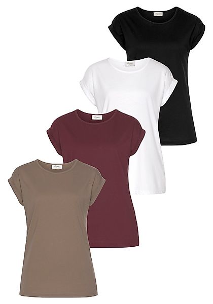 Boysen's T-Shirt (Packung) Kurzarm, basic, Rundhalsausschnitt, günstig online kaufen