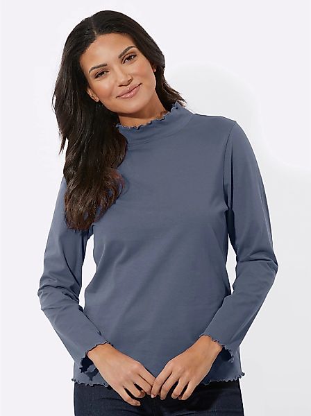 Classic Basics Langarmshirt "Stehkragen-Shirt", (1 tlg.) günstig online kaufen