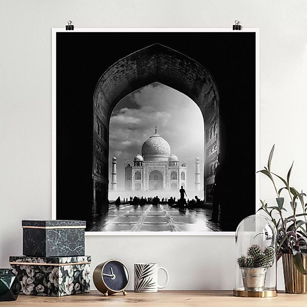 Poster - Quadrat Das Tor zum Taj Mahal günstig online kaufen