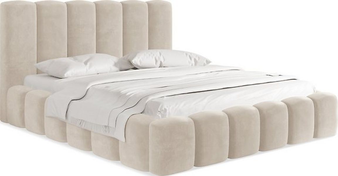 WFL GROUP Polsterbett Serenity (Modernes Polsterbett mit Bettkasten, Latten günstig online kaufen